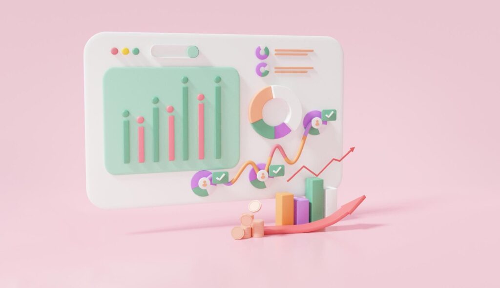 Imagen 3d de un gráfico