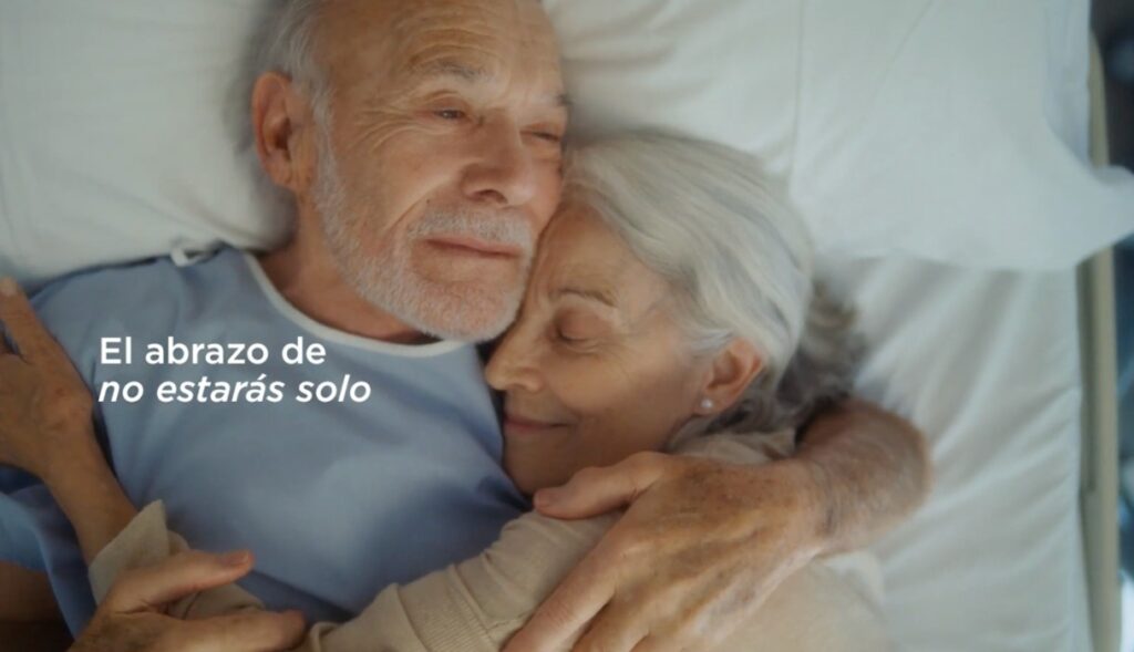 Sanitas' Christmas ad encourages us not to leave hugs pending