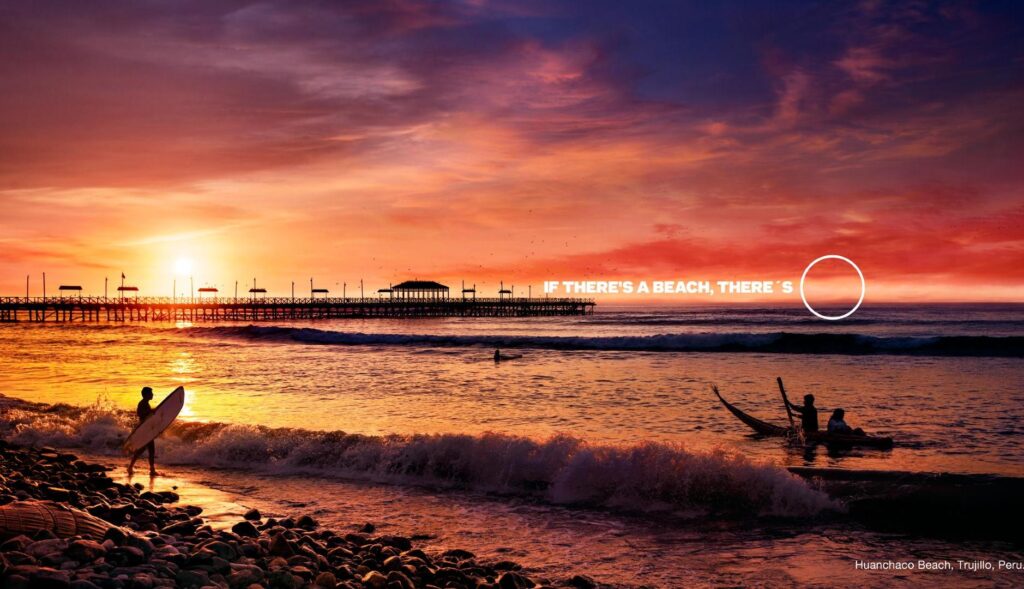 Pepsi Peru finds its logo in the colors of the sunset and remembers its ability to refresh