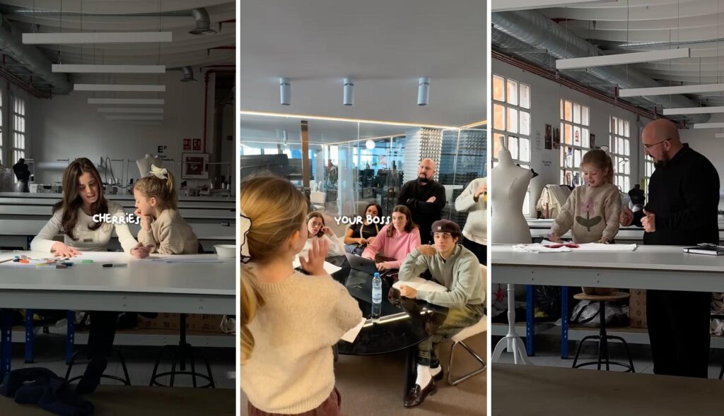 Nude Project entrusts a six -year -old girl to communicate her new collection