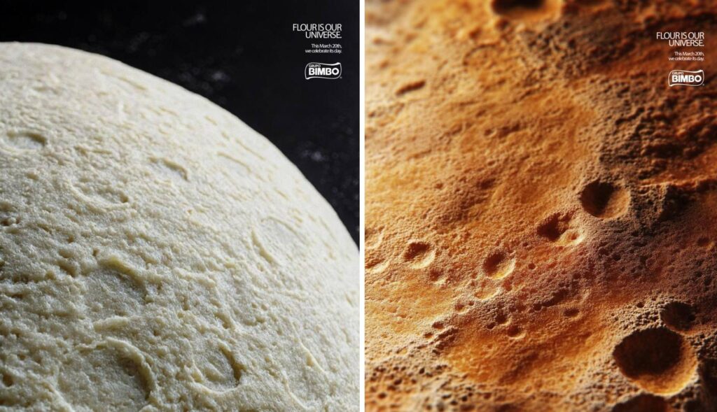 Harina con forma de planetas