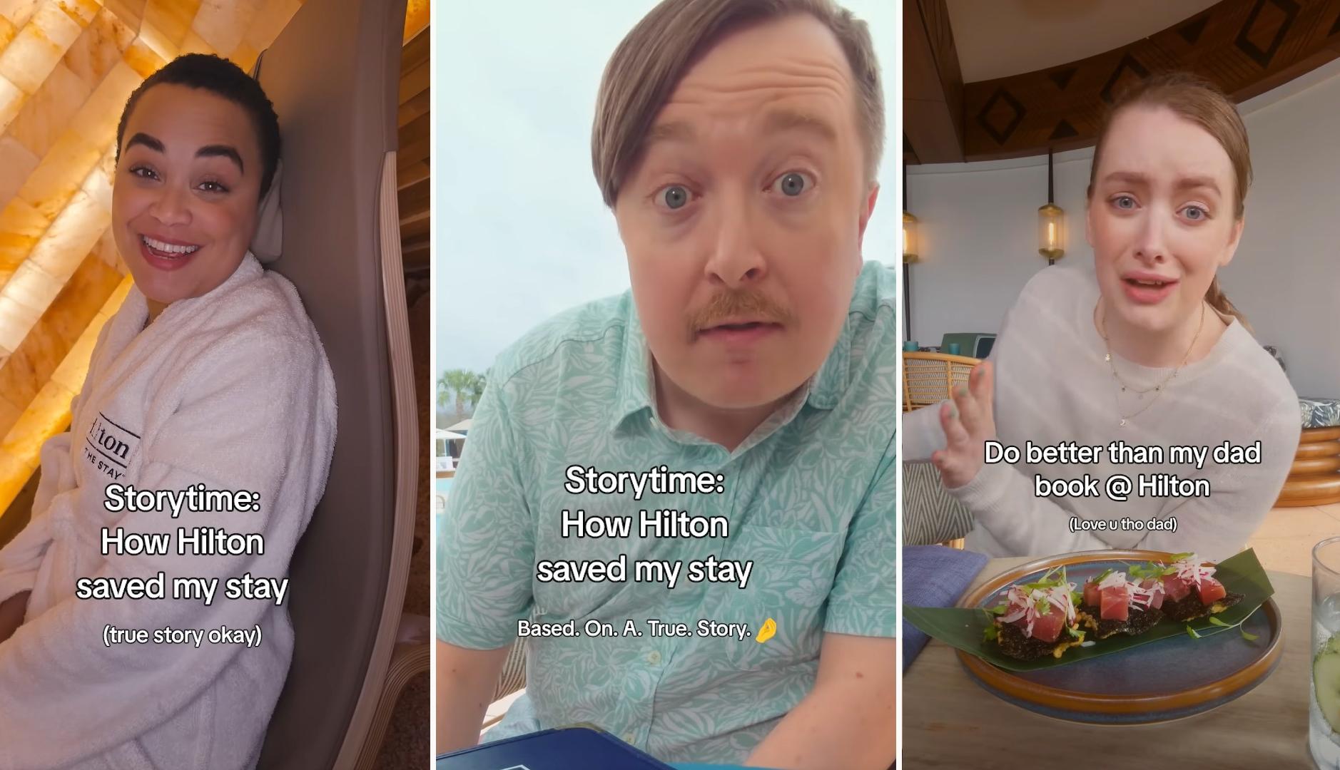 Protagonistas de la campaña de social media de Hilton