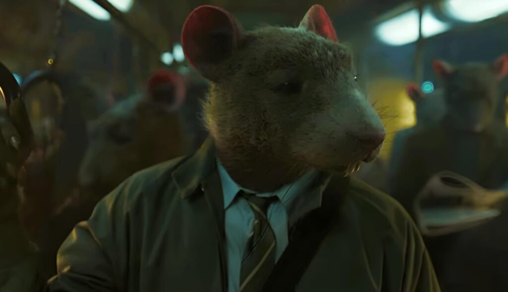 Rata antropomórfica protagonista del anuncio de Xbox