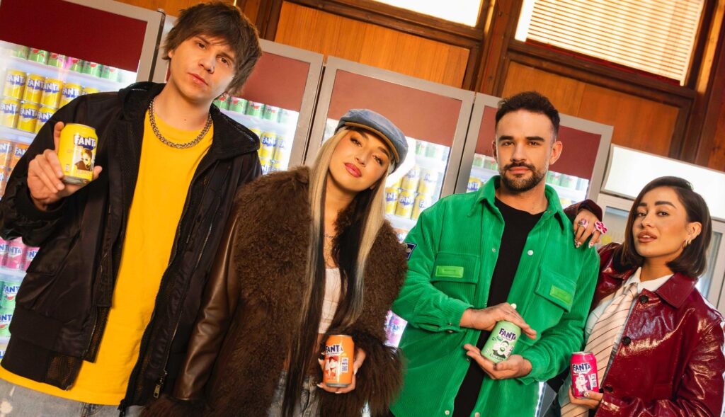 Fanta Lanza “Wanta” in Spain with Lola Indigo, El Rubius, Iillo Juan and Marina Rivers