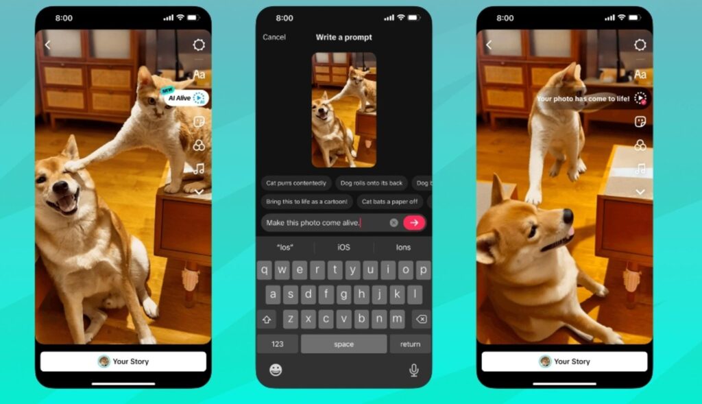 TikTok launches "ai alive" to turn images into videos without getting out of application