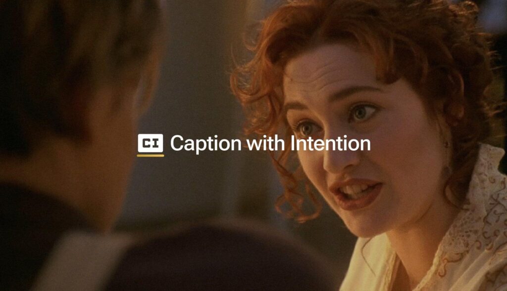 The Grand Prix of Design is for the emotional subtitling of films that drives accessibility