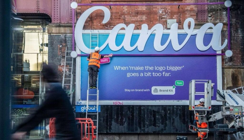 Canva carries the design chaos to the street with a fun exterior advertising campaign
