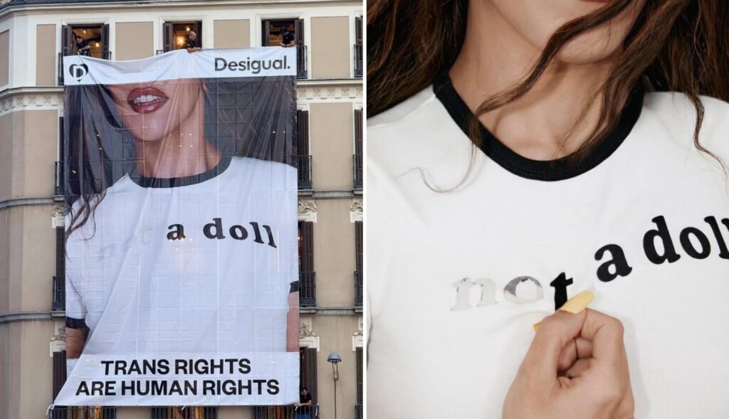 Desigual reinterprets its “not a doll” campaign to reaffirm yourself in the inclusion and defense of trans rights