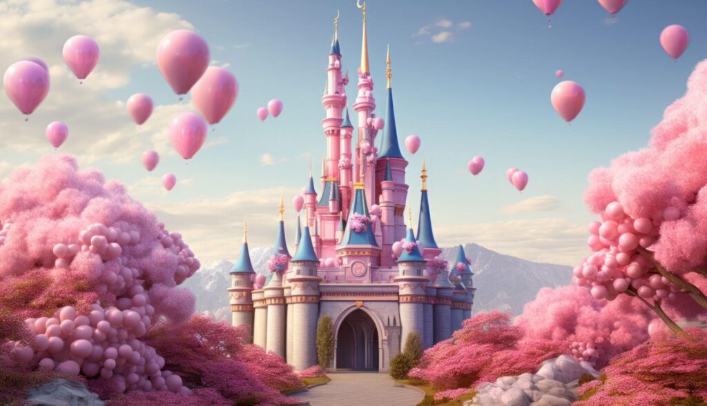 Castillo de Disney creado con inteligencia artificial