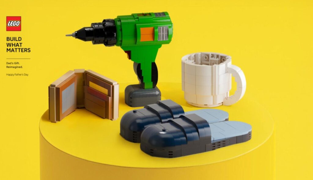 Lego reimagines Father's Day demonstrating that the best gift is not the object, but the shared moment