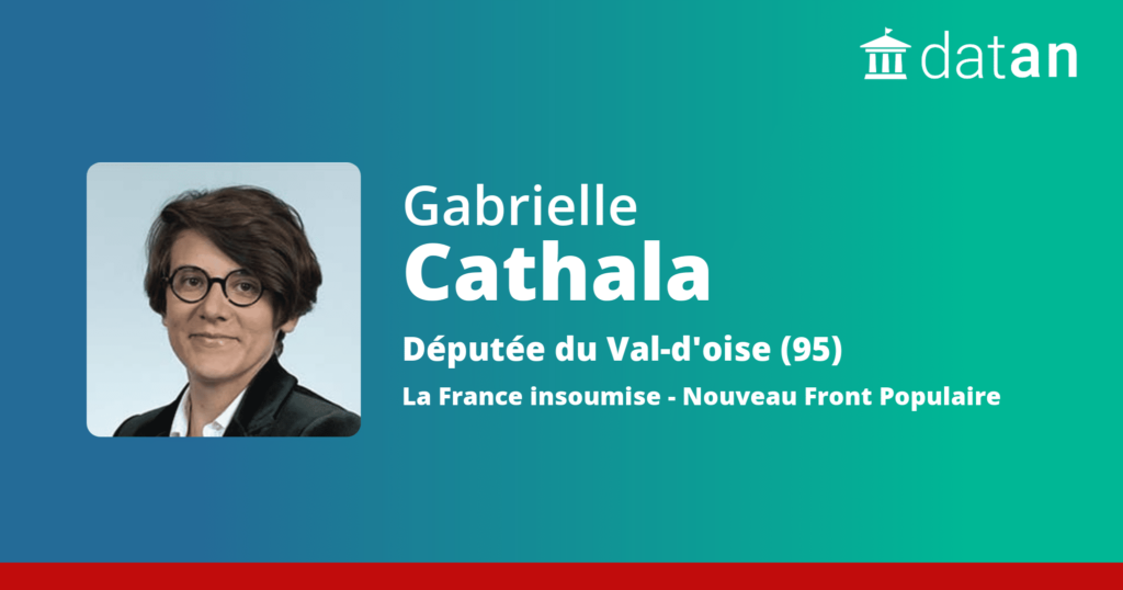 Who is the deputy LFI Gabrielle Cathala, who will go to Palestine?