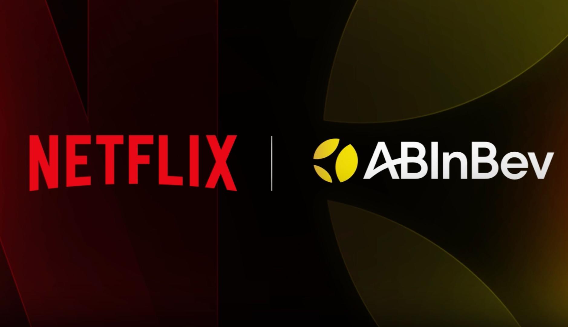 Logotipos de Netflix y AB InBev