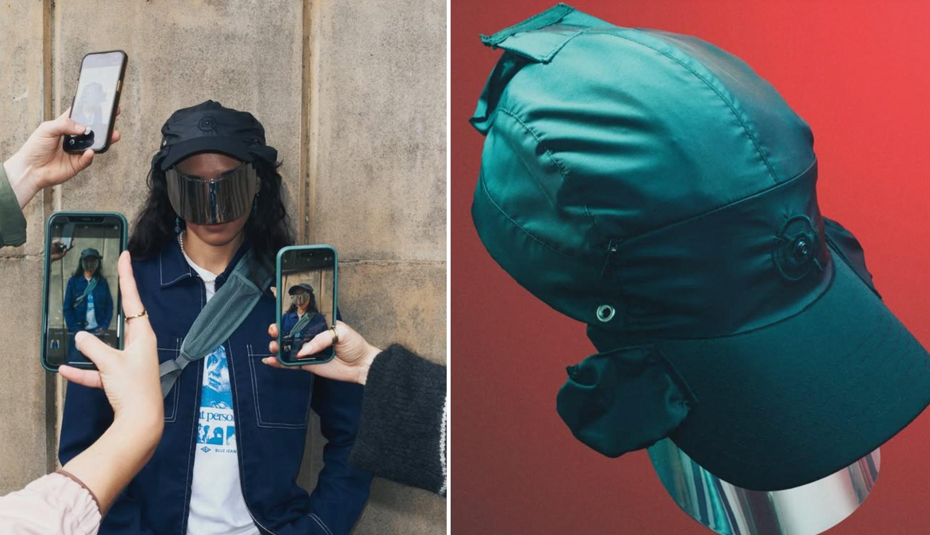 Gorra con visera para no ser grabado en público