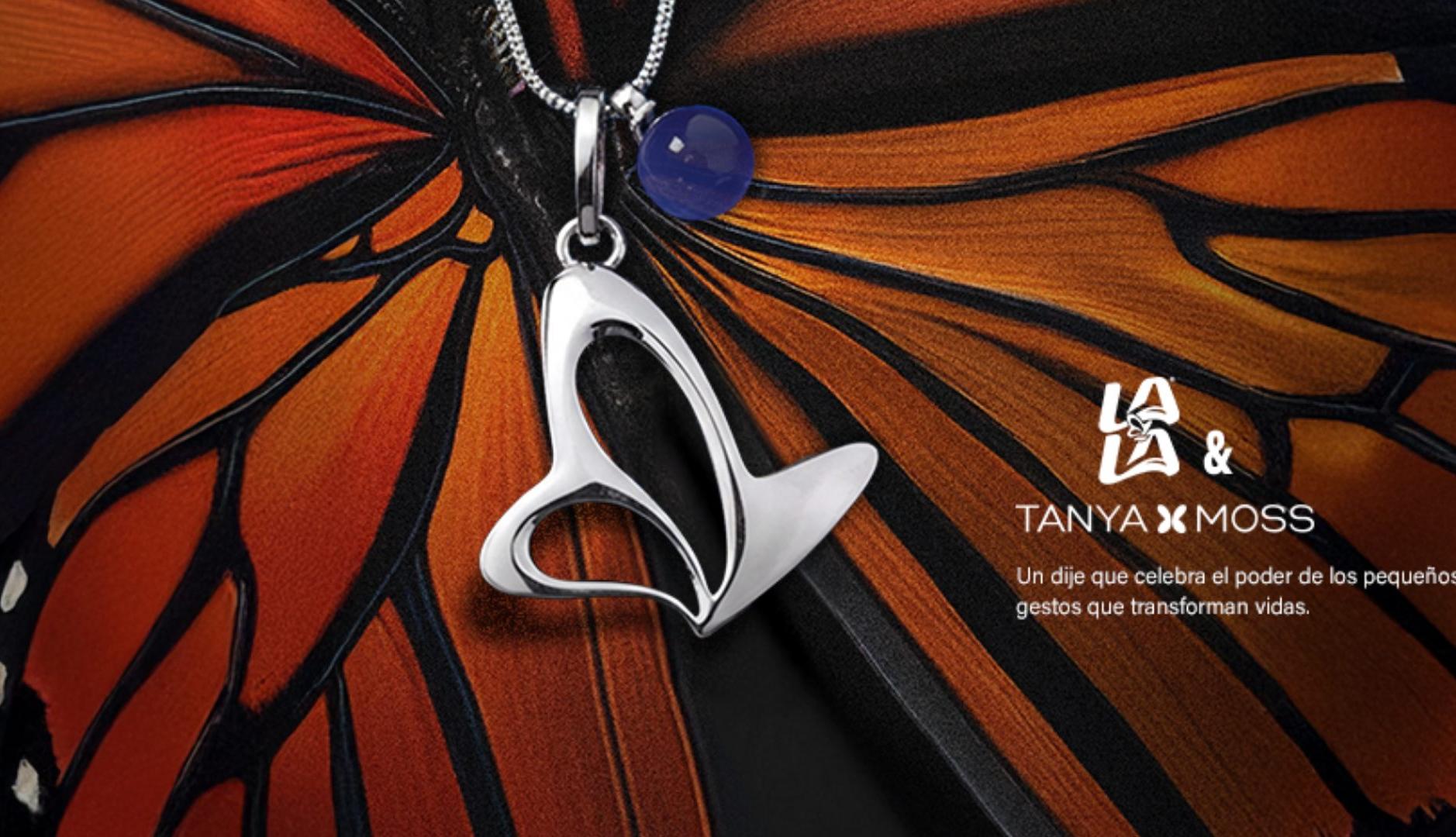 Colgante con forma de mariposa