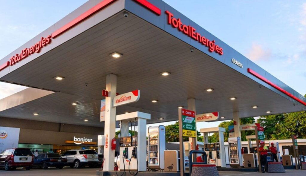 Una estación de servicio de Total Energies