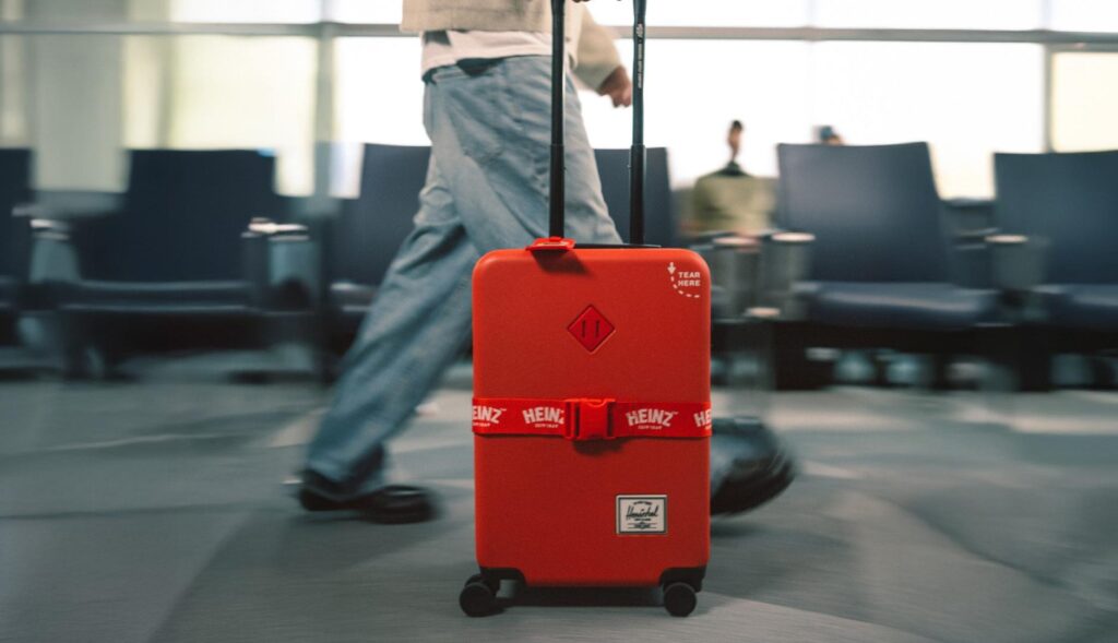 Heinz turns its ketchup into an exclusive suitcase in a cobranding with Herschel