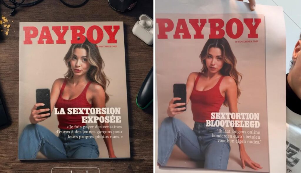 Payboy, a magazine that warns of the increase in cases of sextortion among minors