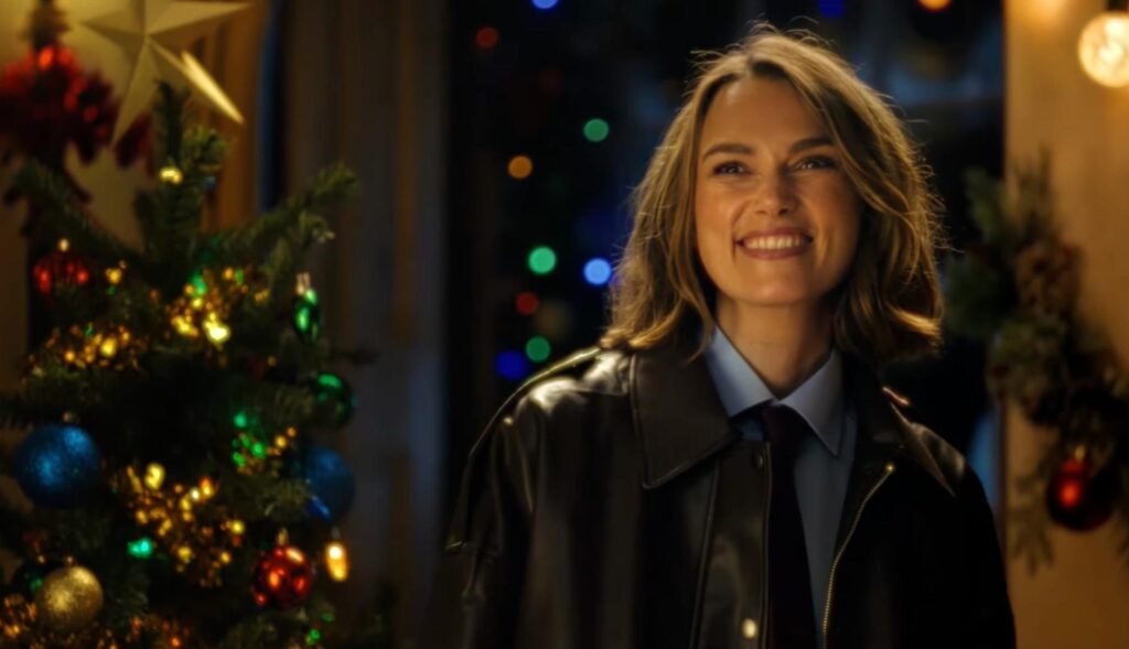 Actress Keira Knightley stars in romantic short for Waitrose Christmas advert