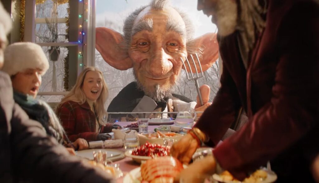 El gran gigante bonachón en el anuncio de Navidad de Sainsbury's
