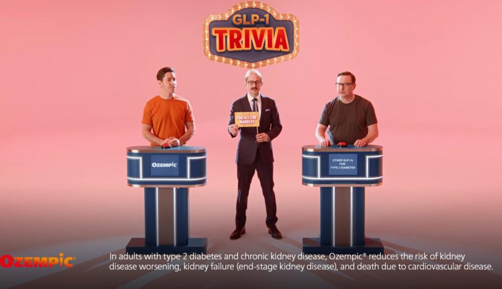 Ozempic recreates Apple's “Mac vs PC” campaign to stand out from the competition