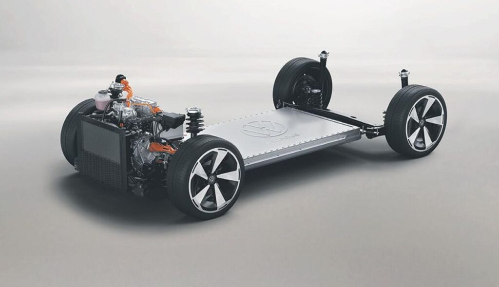 chasis de un coche eléctrico