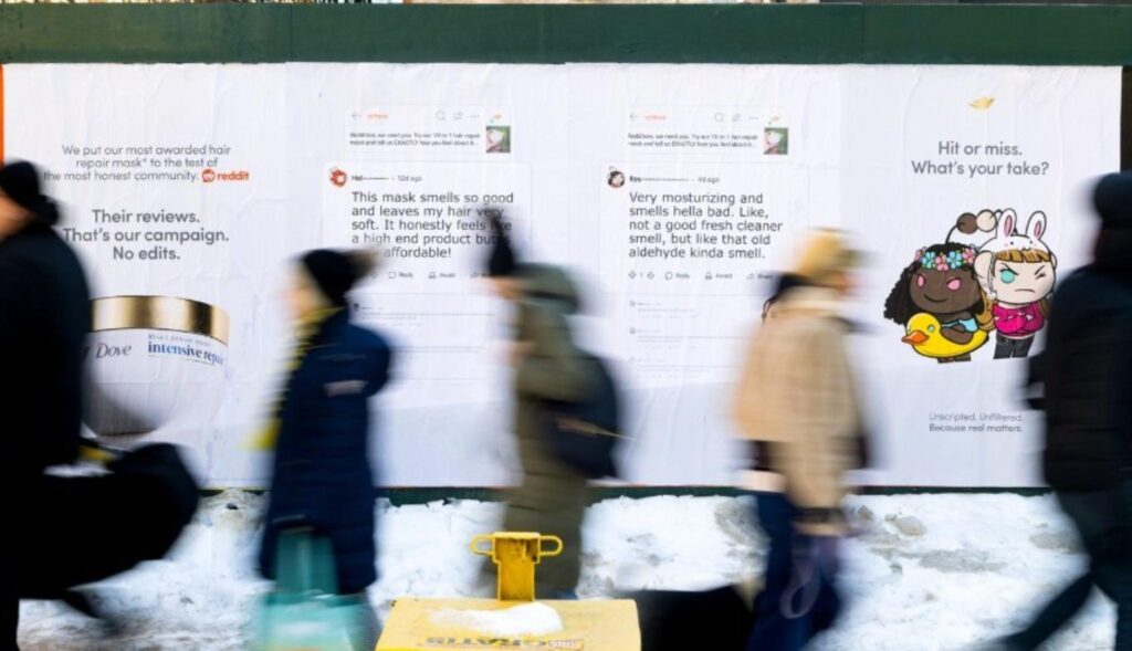 Carteles de Dove con comentarios de Reddit