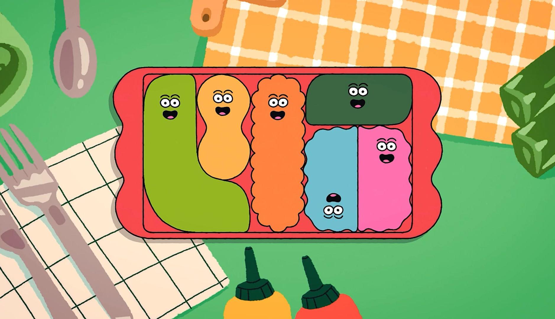 Design at the service of food: Auchan creates a colorful tray to teach children to eat better
