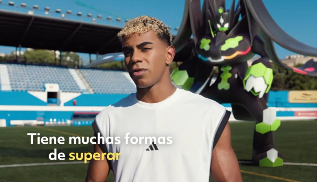 Lamine Yamal en un anuncio de Pokémon