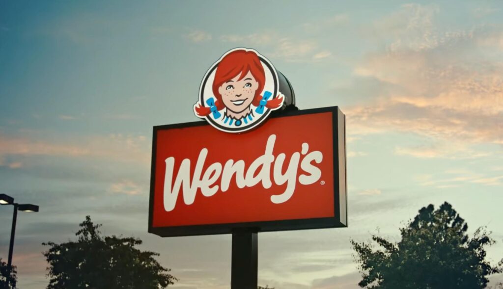 Cartel de la hamburguesería Wendy