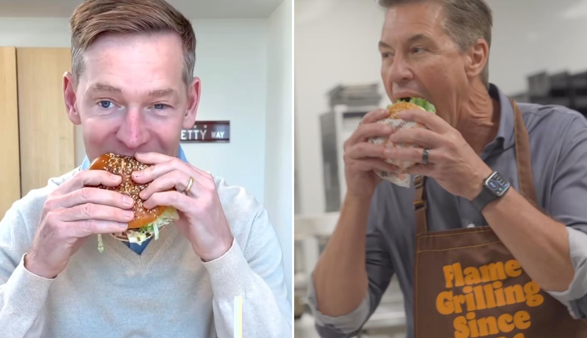 Burger King “responds” to McDonald's with a video of its President enjoying a Whopper