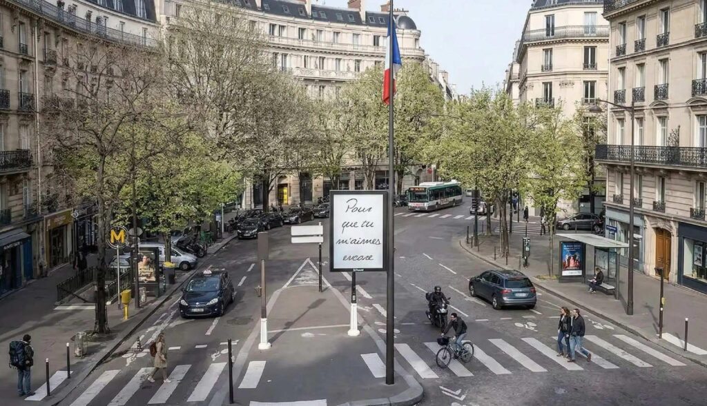 Céline Dion's possible return to the stage is communicated with outdoor advertising