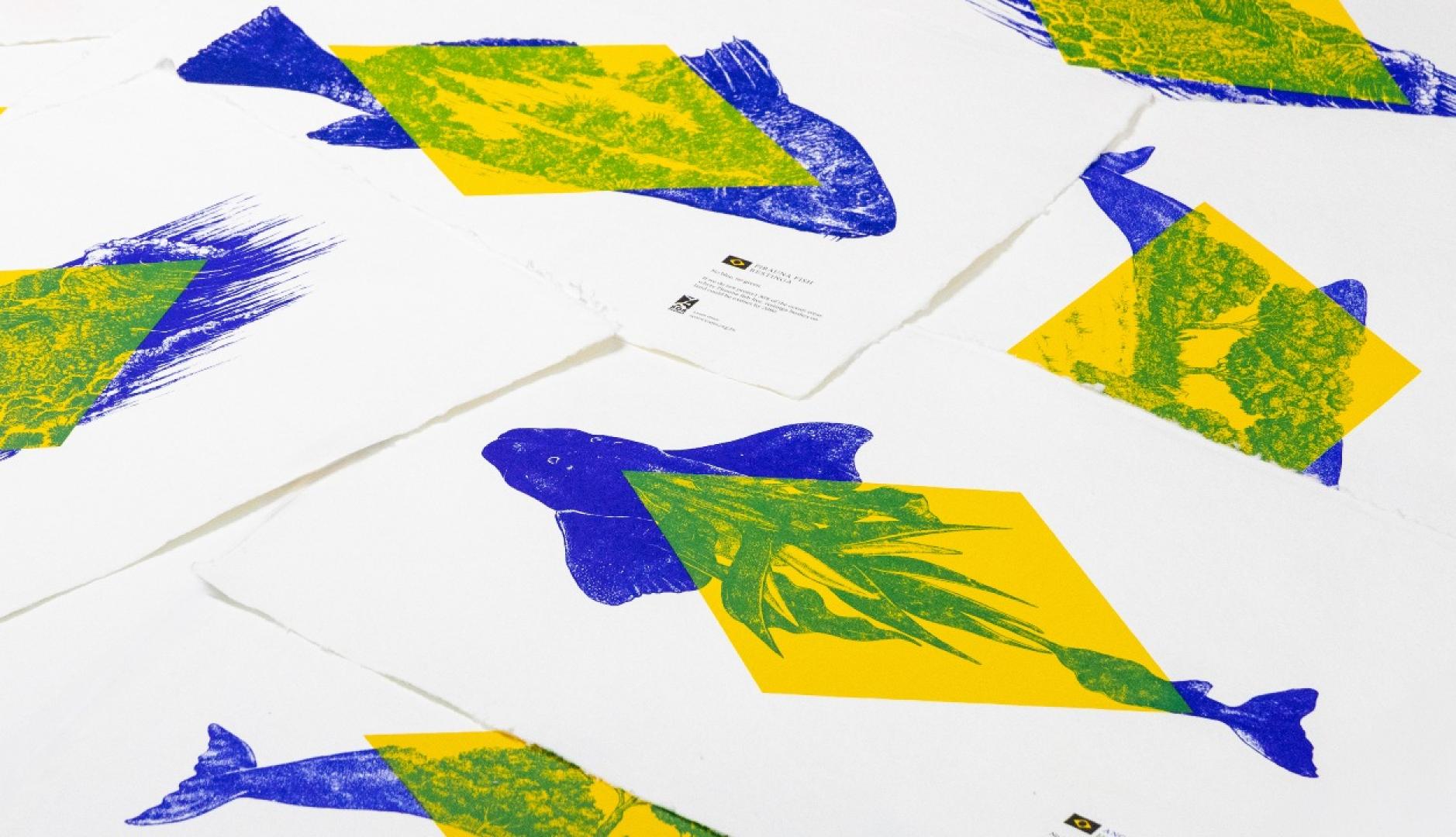 This campaign uses color theory with the Brazilian flag to convey an environmental message