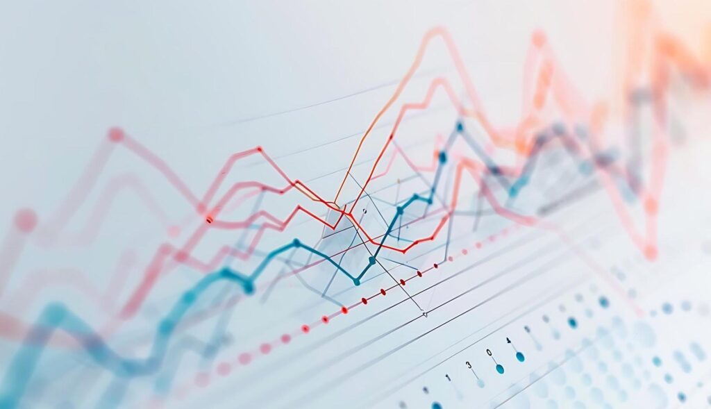 Gráfico digital de líneas