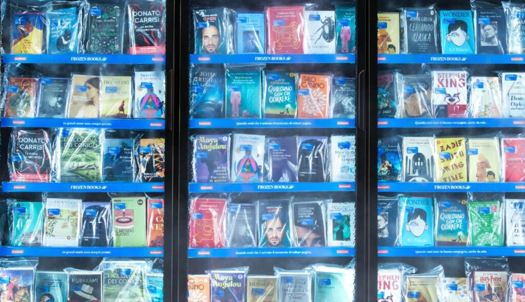 Bennet supermarkets place books in freezers to promote reading