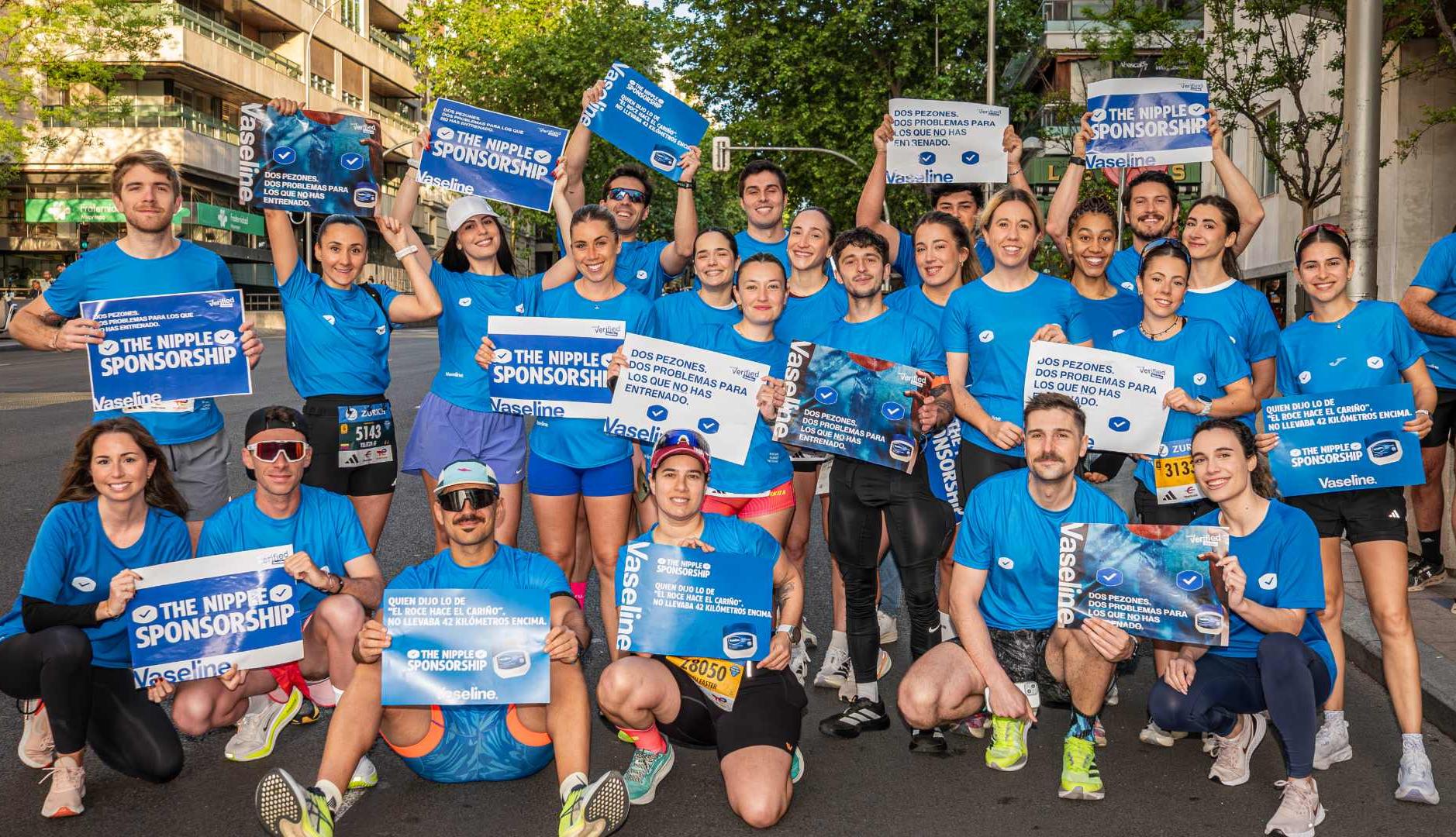 Corredores patrocinados por Vaseline