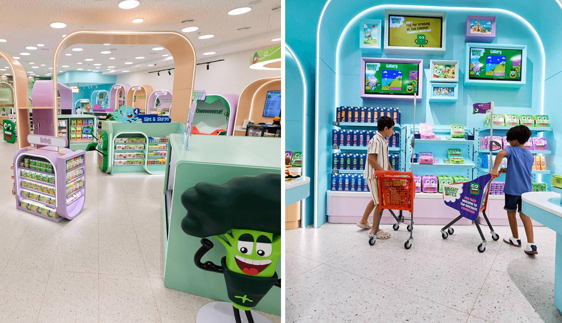 This is Bright Bites, the children's supermarket that promotes healthy eating habits
