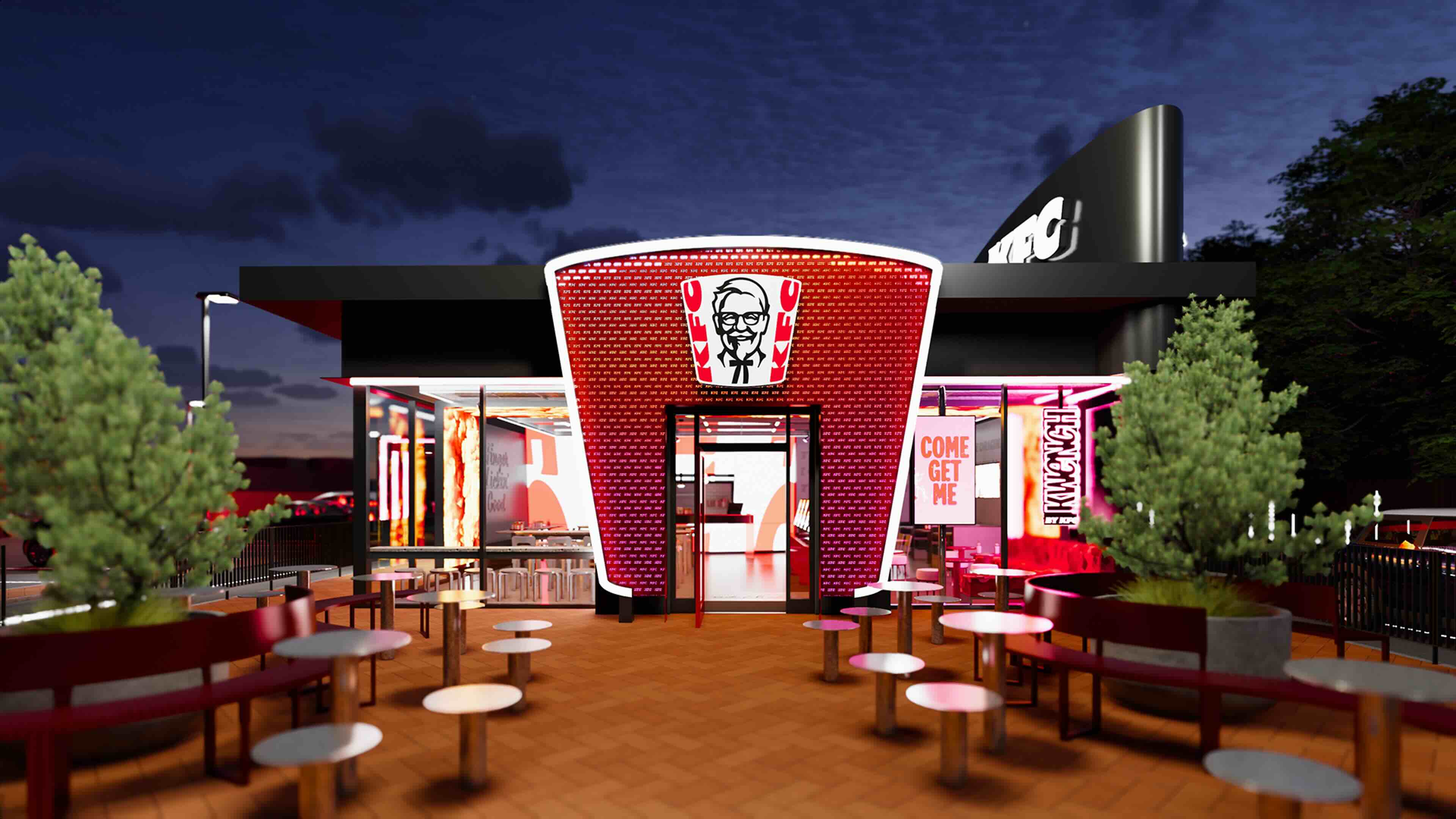 New KFC restaurant design