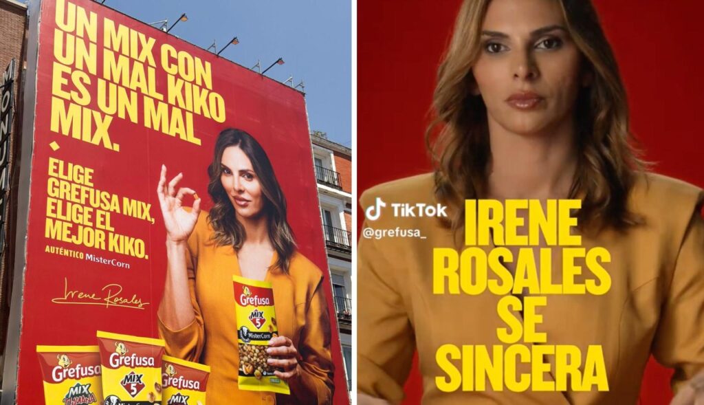 A canvas and Irene Rosales and her experience with “a bad kiko” star in the fun Grefusa campaign