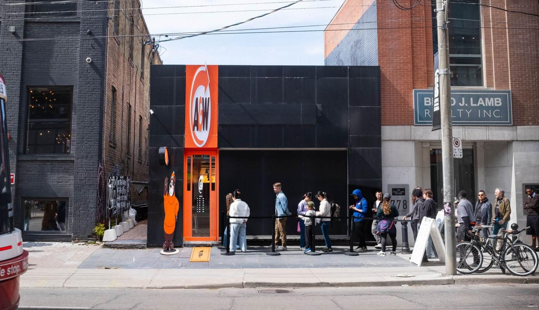 Local comprimido de A&W Canadá