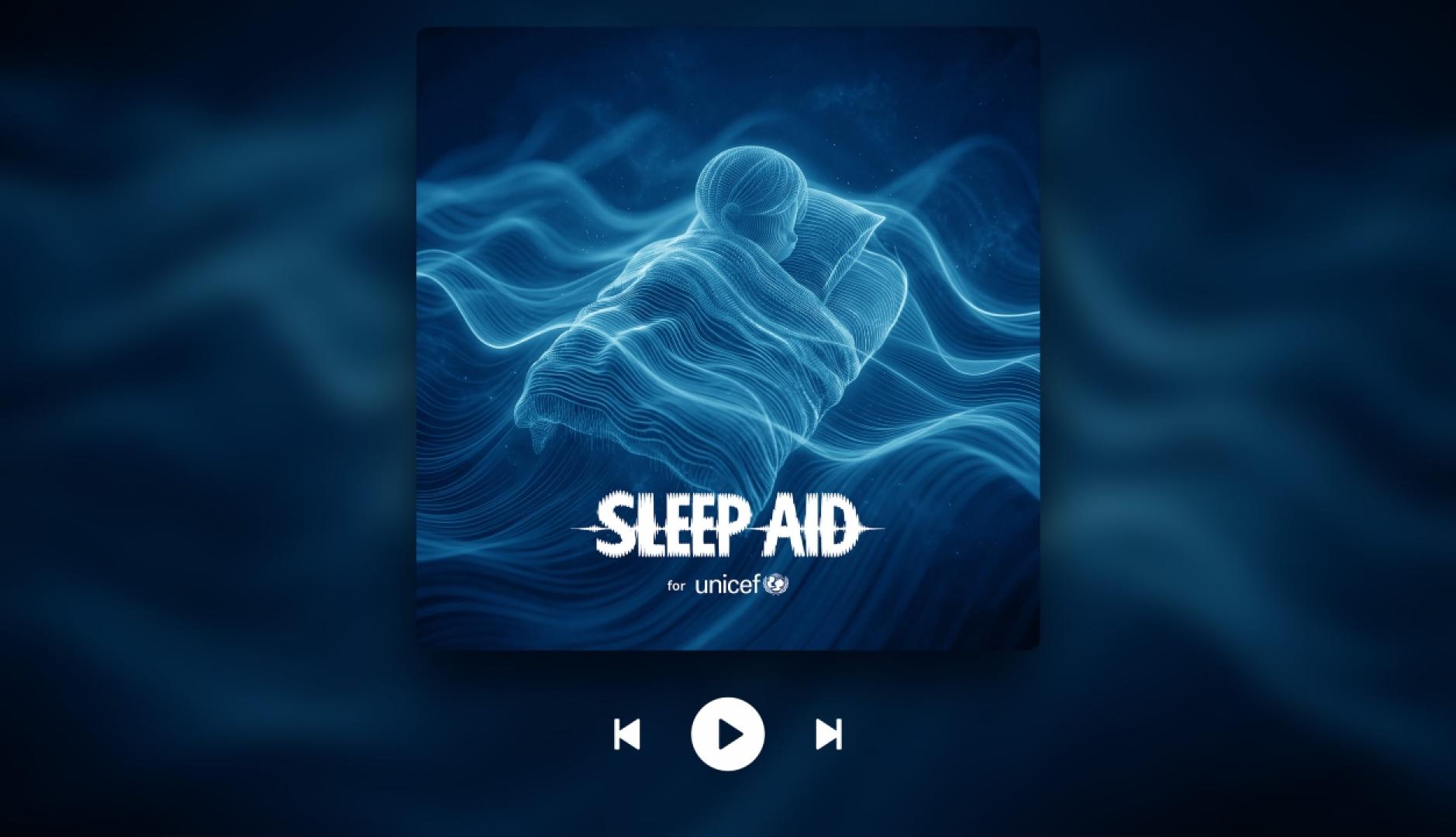 La portada del disco con ondas azules y se lee