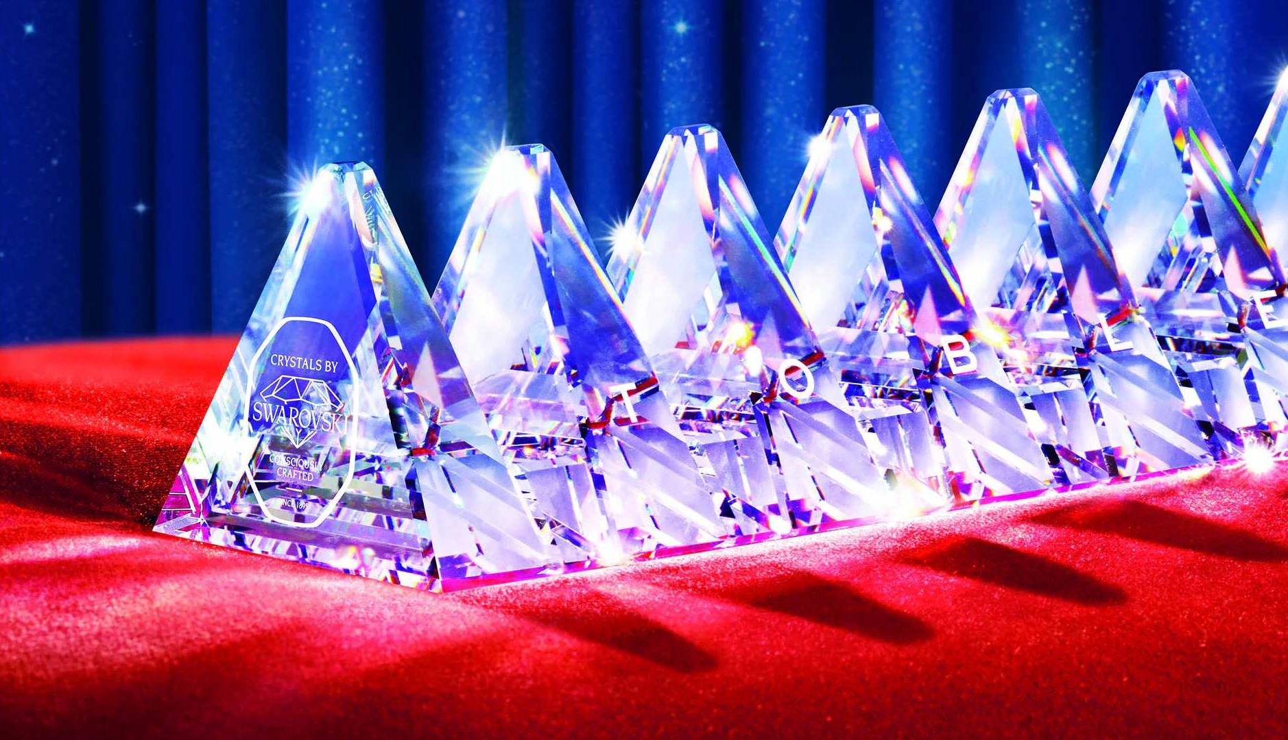 Tableta de Toblerone de cristal de Swarovski