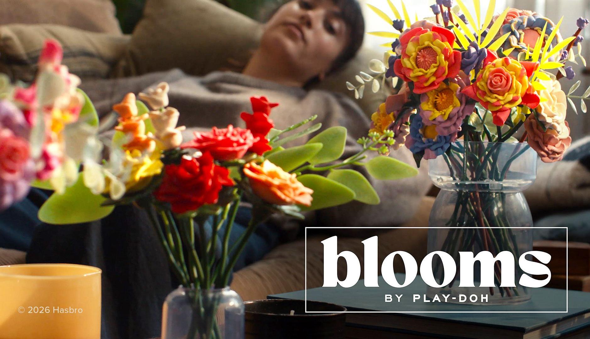 Flores de plastilina Play-Doh