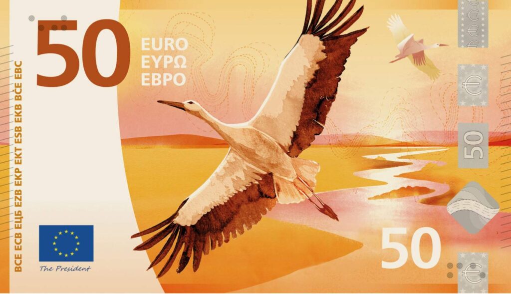 The ten candidate designs to be the new image of euro banknotes