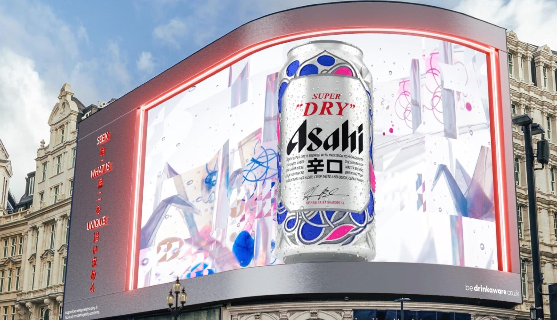 Asahi beer ad on Piccadilly is never repeated thanks to artificial intelligence