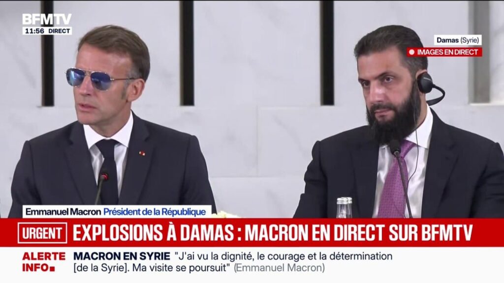 Visit to Macron in Syria: Two bomb attacks in Damascus