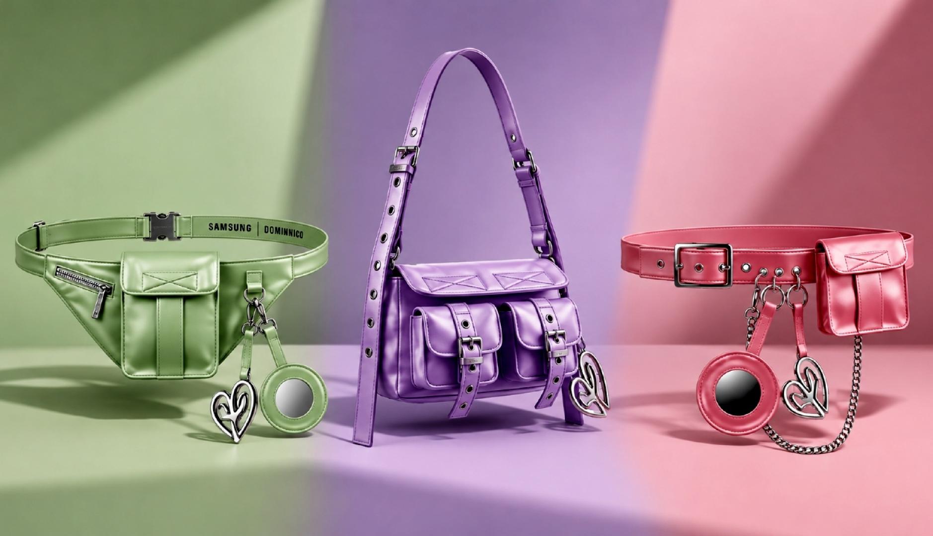 La riñonera, un bolso mini y un cinturón en varios colores